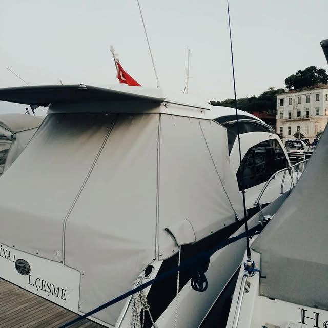 Vicem Yachts yat döşeme ve tente uygulaması — Aslan Marin İstanbul